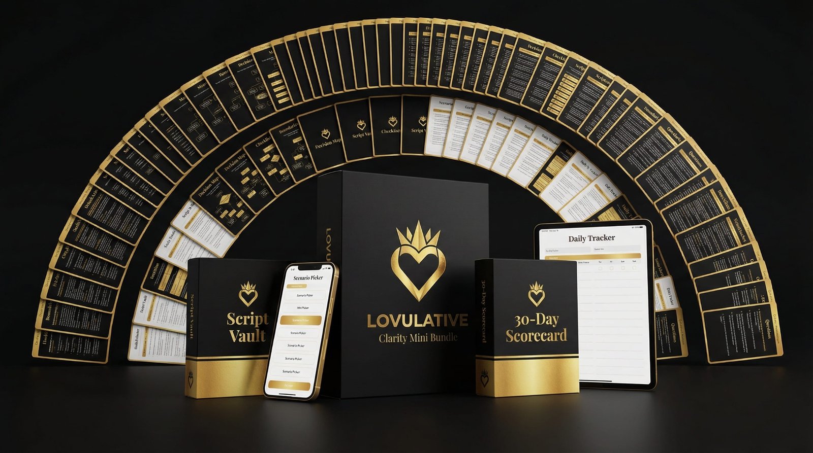 Clarity Mini Bundle preview (Text Vault + 30 Day Clarity Workbook)